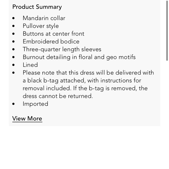 Johnny Was Clara Gwyneth burnout dress sz small - Picture 4 of 16